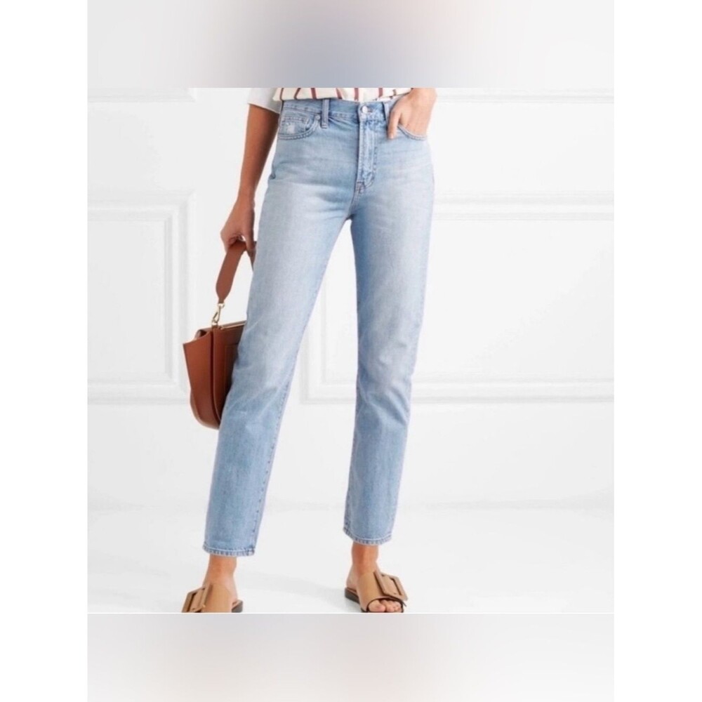 Madewell The Perfect Summer Light Wash High Waist Straight Jeans Women’s Size 26
